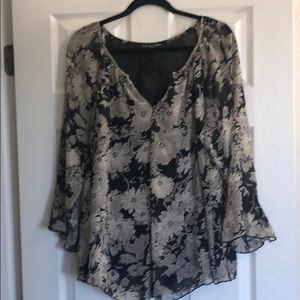 Kim and Cami x-large shirt flowerery blouse